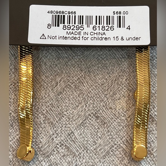 Kurt Geiger London NWT stunning Rainbow Crystal Snake Chain Linear earrings - Picture 14 of 15